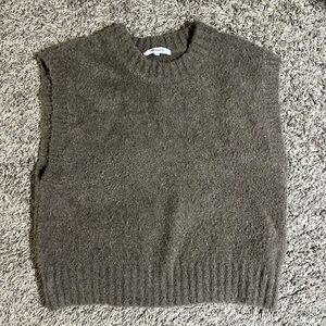 Madewell Women's Crew Neck Sweater Vest - Brown
